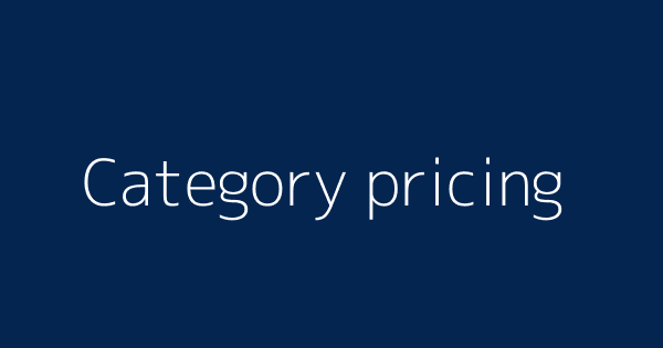 Category Pricing Definitions Meanings That Nobody Will Tell You