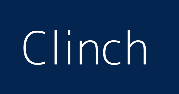 CLINCH definition and meaning