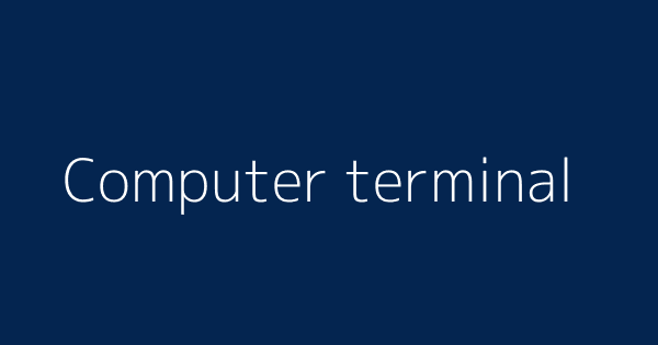 Computer terminal  Definitions & Meanings