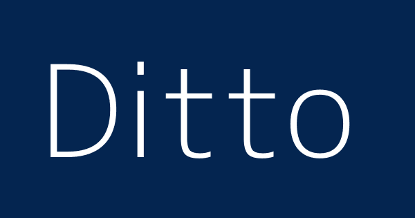 Ditto Word Dictionary Ditto Concept Stock Photo 1078365620