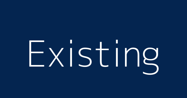 Existing meaning
