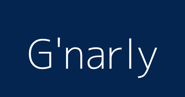G Narly Definitions Meanings That Nobody Will Tell You