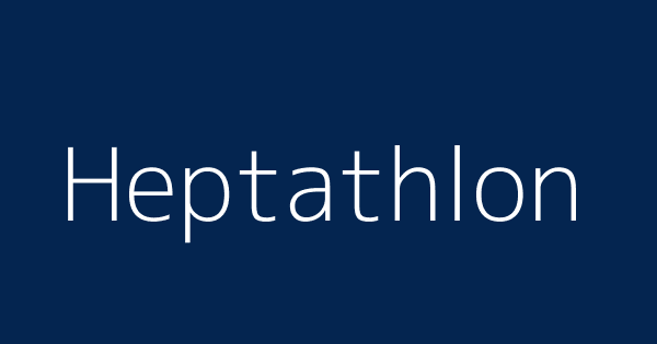 Heptathlon Definition Dictionary