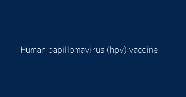 human papillomavirus dictionary