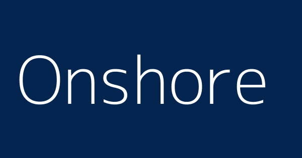Onshore meaning