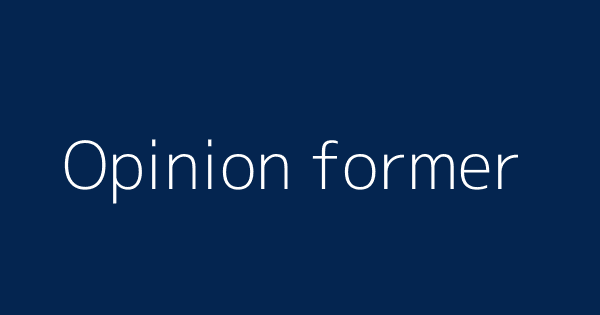 Opinion Former Definitions Meanings That Nobody Will Tell You Opinion Former Definitions Meanings That Nobody Will Tell You