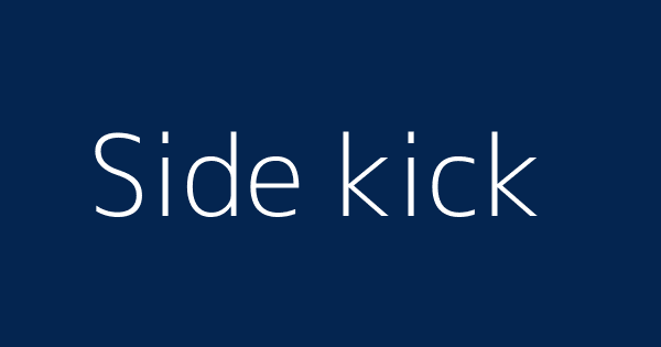 Side Kick Definitions Meanings That Nobody Will Tell You