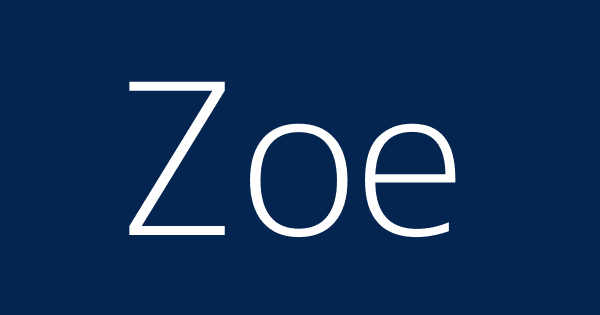 Zoe what word mean the does Zoe (name)