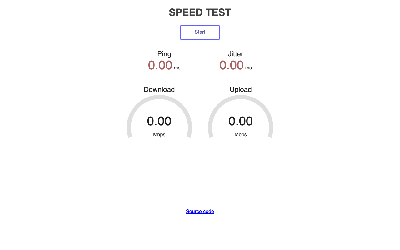 Internet Speed Test tool preview